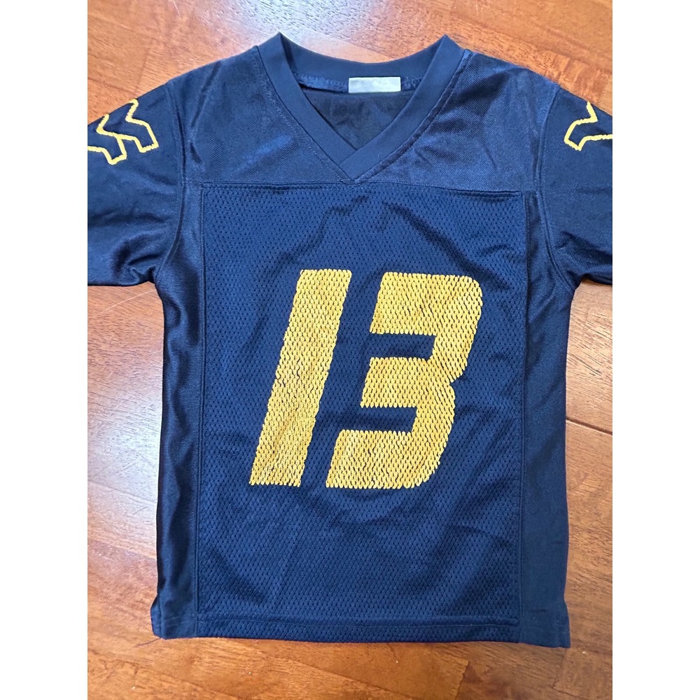 Vintage Pro Knights Football Jersey Youth XS Navy Blue West Virginia Mountaineer